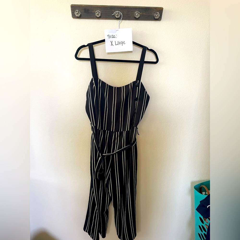 Black and white body suit